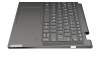 8SST60Q93972 original Lenovo keyboard incl. topcase DE (german) grey/grey with backlight