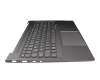 8SST61F50118 original Lenovo keyboard incl. topcase DE (german) grey/grey with backlight