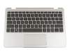 902365-041 original HP keyboard incl. topcase DE (german) black/silver