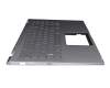 90NB0LK1-R31GE0 original Asus keyboard incl. topcase DE (german) silver/silver with backlight