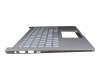 90NB0LP2-R31GE1 original Asus keyboard incl. topcase DE (german) silver/silver with backlight