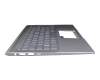 90NB0PB3-R31GE0 original Asus keyboard incl. topcase DE (german) silver/silver with backlight