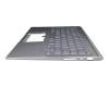 90NB0PB3-R31GE0 original Asus keyboard incl. topcase DE (german) silver/silver with backlight