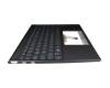 90NB0SL1-R30GE0 original Asus keyboard incl. topcase DE (german) grey/grey with backlight