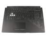 90NR00N1-R30100 original Asus keyboard incl. topcase DE (german) black/black with backlight