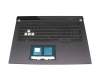 90NR05A2-R31GE0 original Asus keyboard incl. topcase DE (german) black/grey with backlight