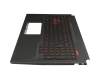 90NR0GN1-R31GE0 original Asus keyboard incl. topcase DE (german) black/black with backlight