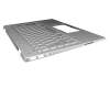 910300195720 original Primax keyboard incl. topcase DE (german) silver/silver with backlight