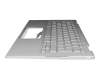 9C-N17EK0080 original Asus keyboard incl. topcase DE (german) silver/silver with backlight