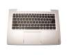 9Z.NCRBC.B0G original Lenovo keyboard incl. topcase DE (german) black/silver with backlight silver edge