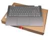 9Z.NDUBN.F00 original Lenovo keyboard incl. topcase CH (swiss) grey/grey with backlight