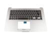 9Z.NDXBQ.40G original Darfon keyboard incl. topcase DE (german) black/silver with backlight