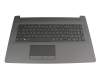 9Z.NEZSV.40G original HP keyboard incl. topcase DE (german) black/black (with PTP/for DVD, surface structure ‘brushed black’)