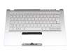 ACM16P7/6D0 original Acer keyboard incl. topcase DE (german) silver/silver with backlight