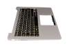 ASM16A96D0J4421 original Chicony keyboard incl. topcase DE (german) black/silver with backlight