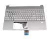 BJEPH4B5WII4H1 original HP keyboard incl. topcase DE (german) silver/silver (Fingerprint)