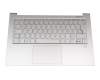 C03-0403 2008251027 original Lenovo keyboard incl. topcase DE (german) silver/silver with backlight