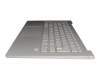 C03-0403 2008251027 original Lenovo keyboard incl. topcase DE (german) silver/silver with backlight