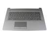 CU23B1 original HP keyboard incl. topcase SF (swiss-french) black/black (with TP/DVD, “black brushed” surface texture)