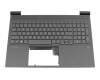 DD22C1 original HP keyboard incl. topcase DE (german) black/black with backlight