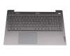 EL1K7001100 original Lenovo keyboard incl. topcase DE (german) grey/grey with backlight