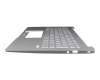 FV01P_A82SWL original Acer keyboard incl. topcase DE (german) silver/silver with backlight