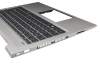 HPM18C16D0J920 original HP keyboard incl. topcase DE (german) black/silver with backlight