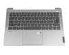 KT0119C3MK01GRB00 original Lenovo keyboard incl. topcase DE (german) grey/silver with backlight