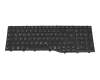 Keyboard DE (german) black/black with backlight original suitable for Fujitsu LifeBook U7512