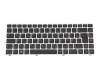 Keyboard DE (german) black/silver with backlight original suitable for Schenker Slim 14-M18