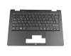 Keyboard incl. topcase DE (german) black/black original suitable for Emdoor NT16H