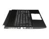 Keyboard incl. topcase DE (german) black/black original suitable for MSI GS75 Stealth 8SD/8SE/8SF/8SG (MS-17G1)