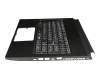 Keyboard incl. topcase DE (german) black/black original suitable for MSI GS75 Stealth 8SD/8SE/8SF/8SG (MS-17G1)