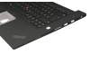 Keyboard incl. topcase DE (german) black/black with backlight and mouse-stick original suitable for Lenovo ThinkPad X1 Extreme Gen 2 (20QV/20QW)