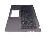 Keyboard incl. topcase DE (german) black/grey original suitable for Asus VivoBook 15 F509UA