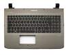 Keyboard incl. topcase DE (german) black/grey original suitable for Medion Akoya S6212T (US55II1)