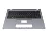 Keyboard incl. topcase DE (german) black/grey with backlight original suitable for Medion Akoya E16413 (NS16IDL)