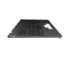 Keyboard incl. topcase DE (german) black/grey with backlight original suitable for Weibu W1140T