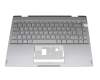 Keyboard incl. topcase DE (german) grey/grey original suitable for Medion Akoya E4272 (YM14G)