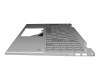 Keyboard incl. topcase DE (german) silver/silver original suitable for HP Pavilion x360 15-er0000