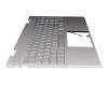 Keyboard incl. topcase DE (german) silver/silver with backlight (DSC) original suitable for HP Envy x360 15-ed1000