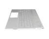 Keyboard incl. topcase DE (german) silver/silver with backlight (UMA graphics) original suitable for HP Pavilion 15-cs0700