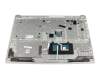 Keyboard incl. topcase FR (french) grey/silver with backlight original suitable for Lenovo IdeaPad 320-15IKBRN (81BG/81BT)