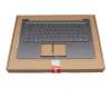 L1CZ17G0238 original Lenovo keyboard incl. topcase DE (german) grey/grey with backlight