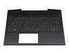 L23746-041 original HP keyboard incl. topcase DE (german) black/white/black with backlight