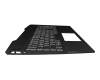 L23746-041 original HP keyboard incl. topcase DE (german) black/white/black with backlight