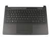 L25547-041 original HP keyboard incl. topcase DE (german) black/black