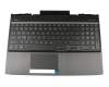 L32775-041 original HP keyboard incl. topcase DE (german) black/black with backlight