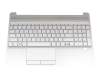 L53741-041 original HP keyboard incl. topcase DE (german) silver/silver