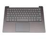 LCM17J66D0J686 original Chicony keyboard incl. topcase DE (german) grey/grey with backlight (fingerprint)